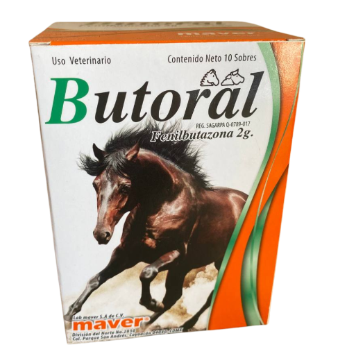 Butoral fenilbutazona 2 g de 10 sobres